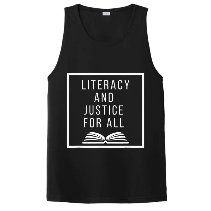 Literacy and Justice for All Teacher Reading Performance Tank