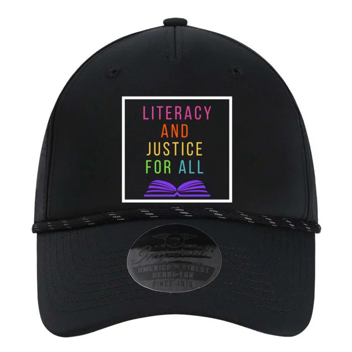 Literacy And Justice For All Literacy Teacher Gift Reading Cool Gift Performance The Dyno Cap