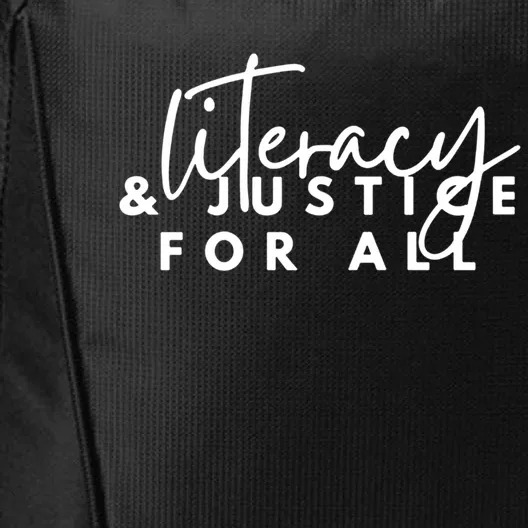 Literacy And Justice For All Gift City Backpack