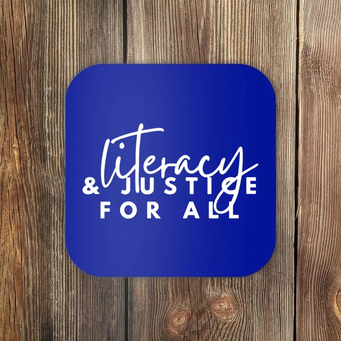 Literacy And Justice For All Gift Coaster