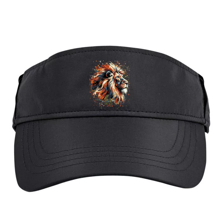 Lion Animal King Nature Graphic Women Trendy Adult Drive Performance Visor