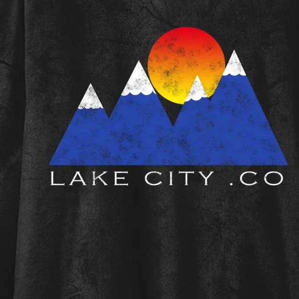 Lake City .CO Hooded Wearable Blanket