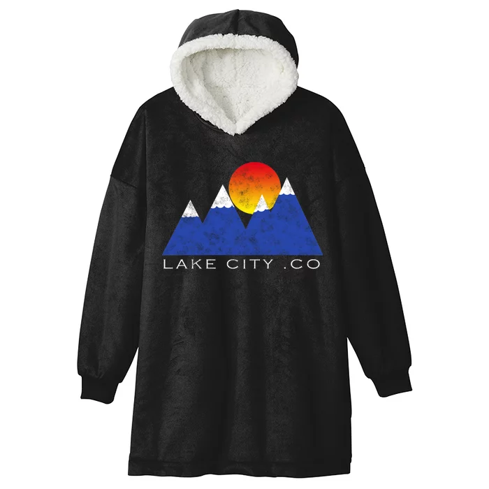 Lake City .CO Hooded Wearable Blanket