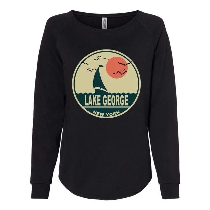 Lake George New York Womens California Wash Sweatshirt