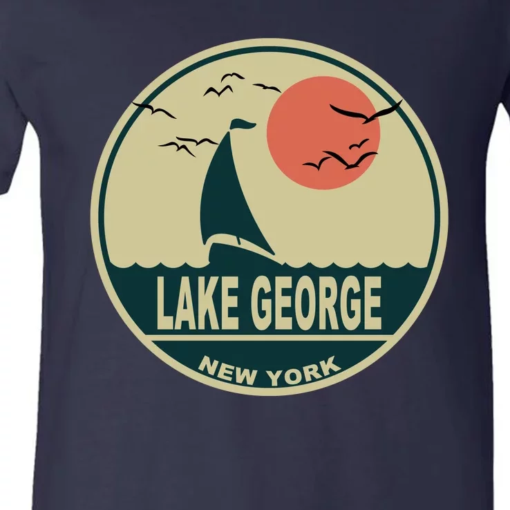 Lake George New York V-Neck T-Shirt