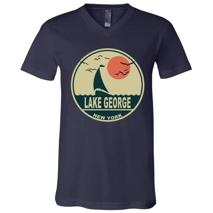 Lake George New York V-Neck T-Shirt