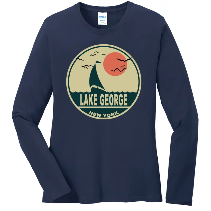 Lake George New York Ladies Long Sleeve Shirt