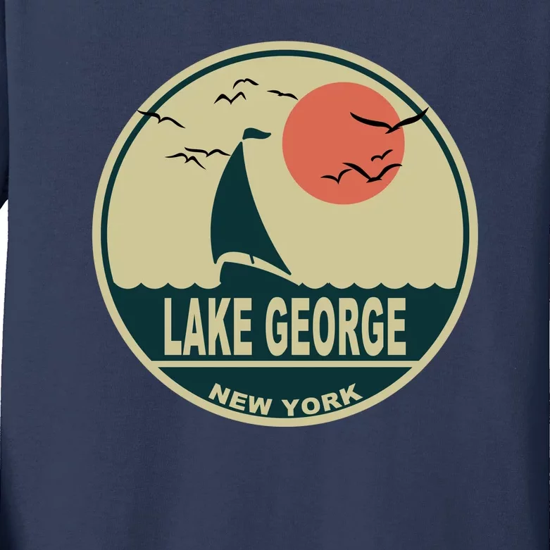 Lake George New York Kids Long Sleeve Shirt