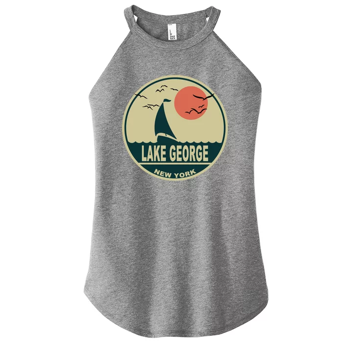 Lake George New York Women’s Perfect Tri Rocker Tank