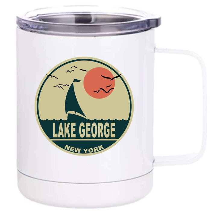 Lake George New York Front & Back 12oz Stainless Steel Tumbler Cup