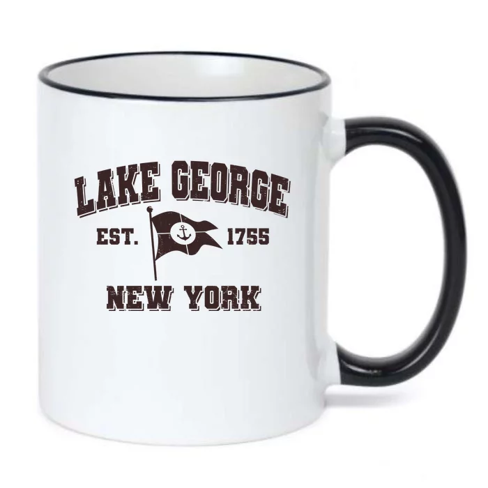 Lake George New York Est. 1755 Black Color Changing Mug