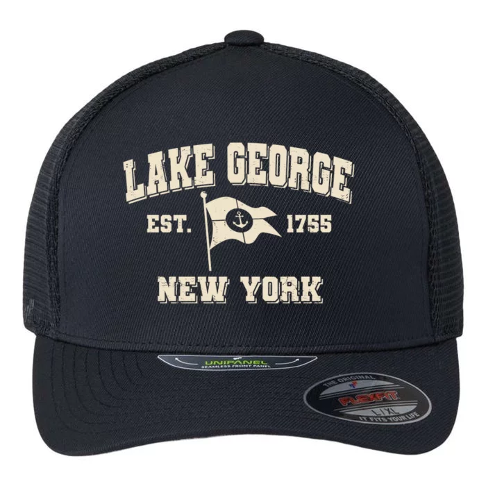 Lake George New York Est. 1755 Flexfit Unipanel Trucker Cap