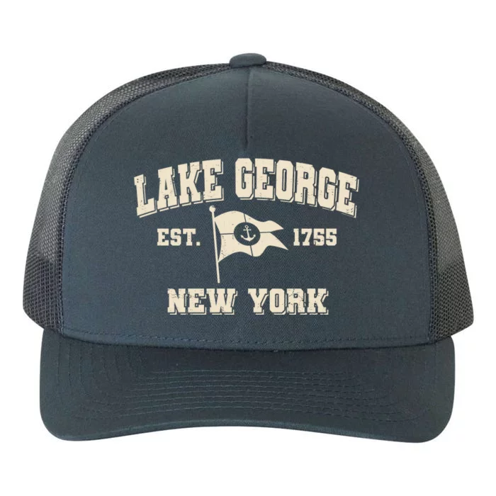 Lake George New York Est. 1755 Yupoong Adult 5-Panel Trucker Hat