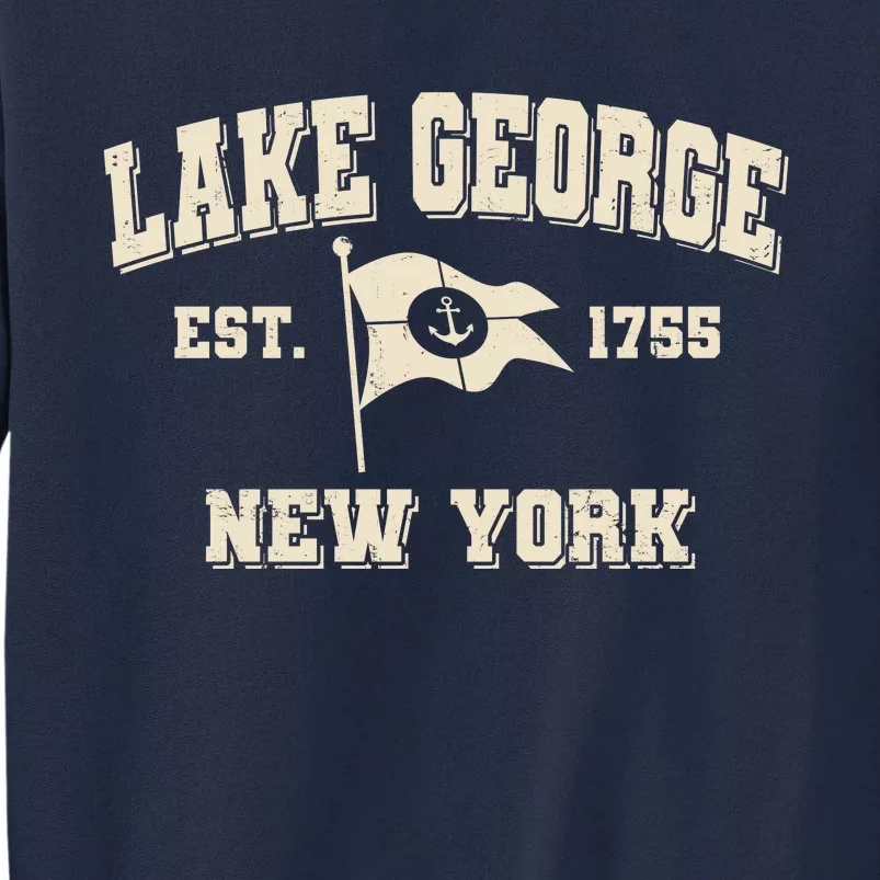 Lake George New York Est. 1755 Tall Sweatshirt