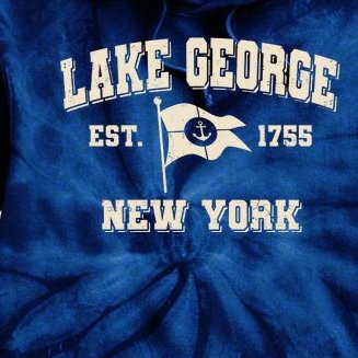 Lake George New York Est. 1755 Tie Dye Hoodie