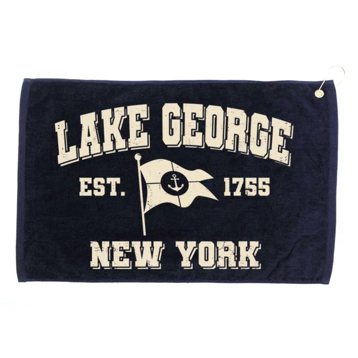 Lake George New York Est. 1755 Grommeted Golf Towel