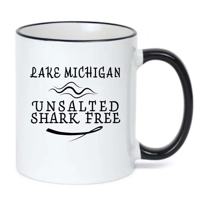 Lake Michigan Unsalted Shark Free Black Color Changing Mug