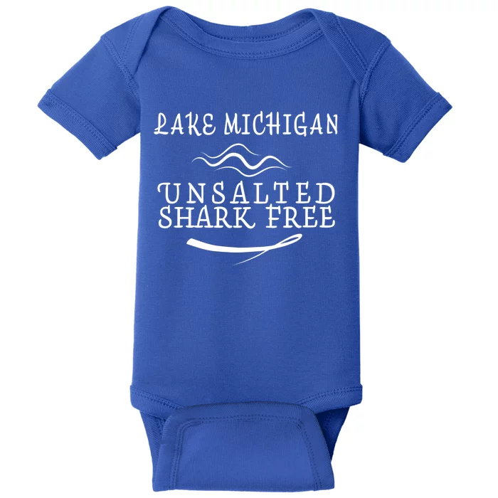 Lake Michigan Unsalted Shark Free Baby Bodysuit