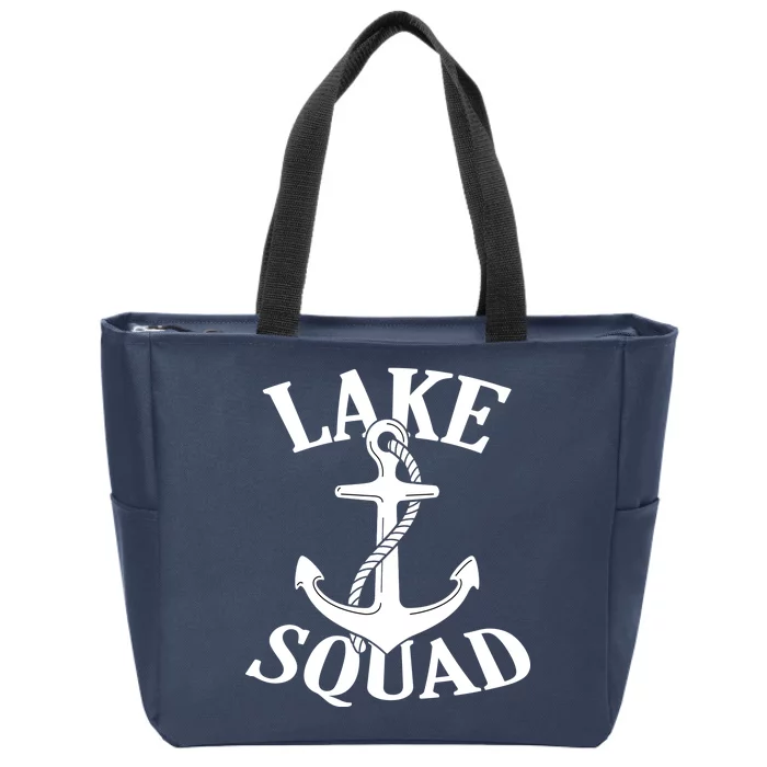 Lake Squad Zip Tote Bag