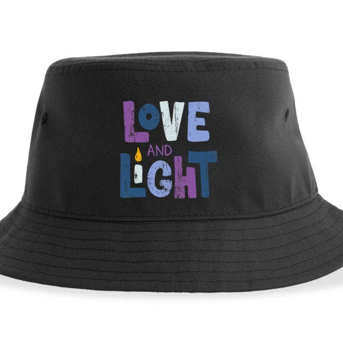 Love And Light  Hanukkah Sustainable Bucket Hat