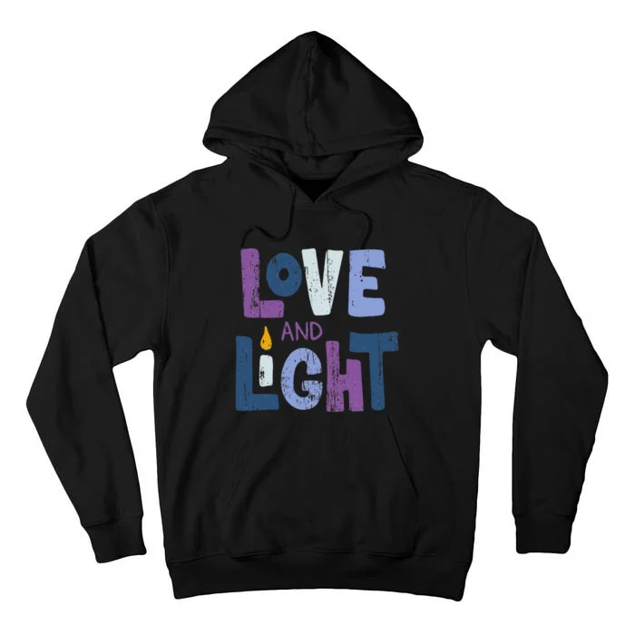 Love And Light  Hanukkah Tall Hoodie