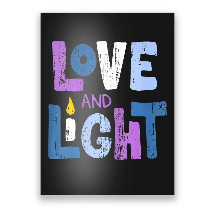 Love And Light Hanukkah Poster