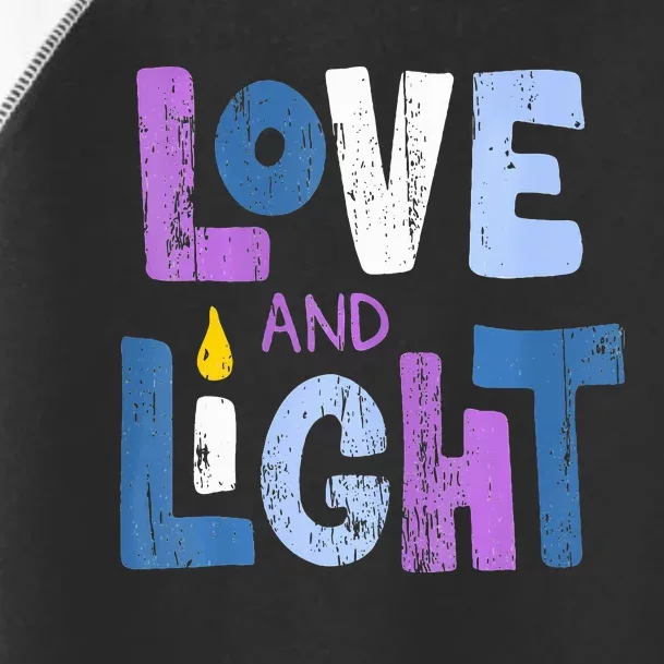 Love And Light Hanukkah Toddler Fine Jersey T-Shirt