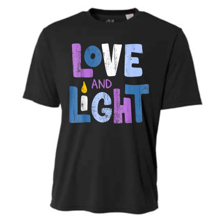 Love And Light Hanukkah For Women Cooling Performance Crew T-Shirt