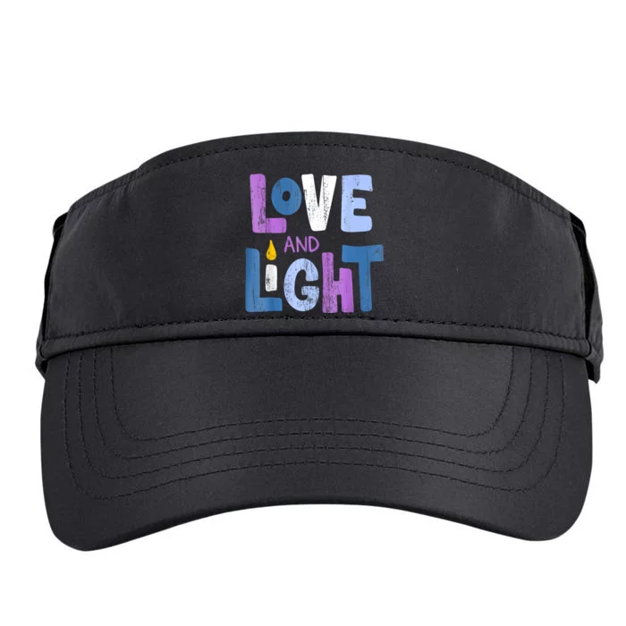 Love And Light Hanukkah For Women Adult Drive Performance Visor