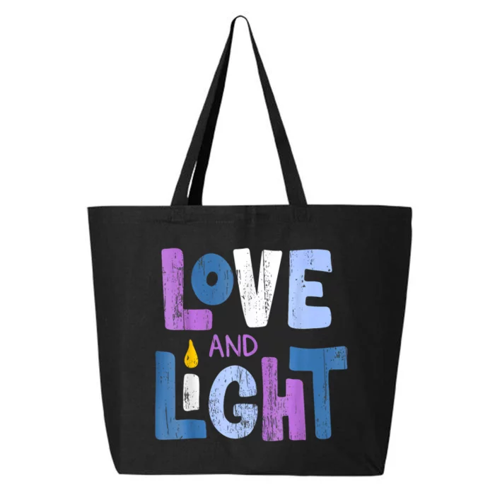 Love And Light Hanukkah For Women 25L Jumbo Tote