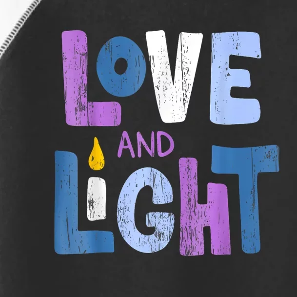 Love And Light Hanukkah For Women Toddler Fine Jersey T-Shirt