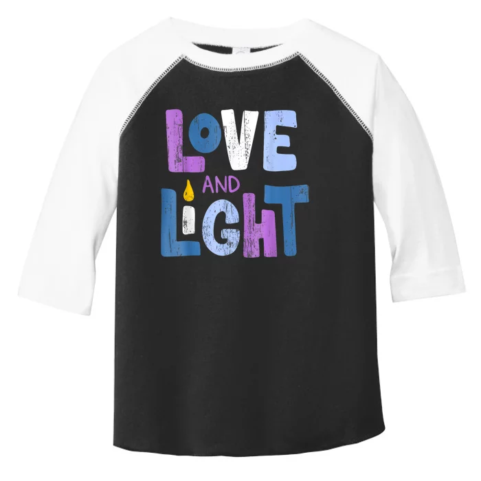 Love And Light Hanukkah For Women Toddler Fine Jersey T-Shirt