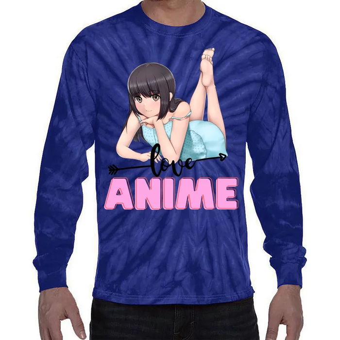 Love Anime Tie-Dye Long Sleeve Shirt