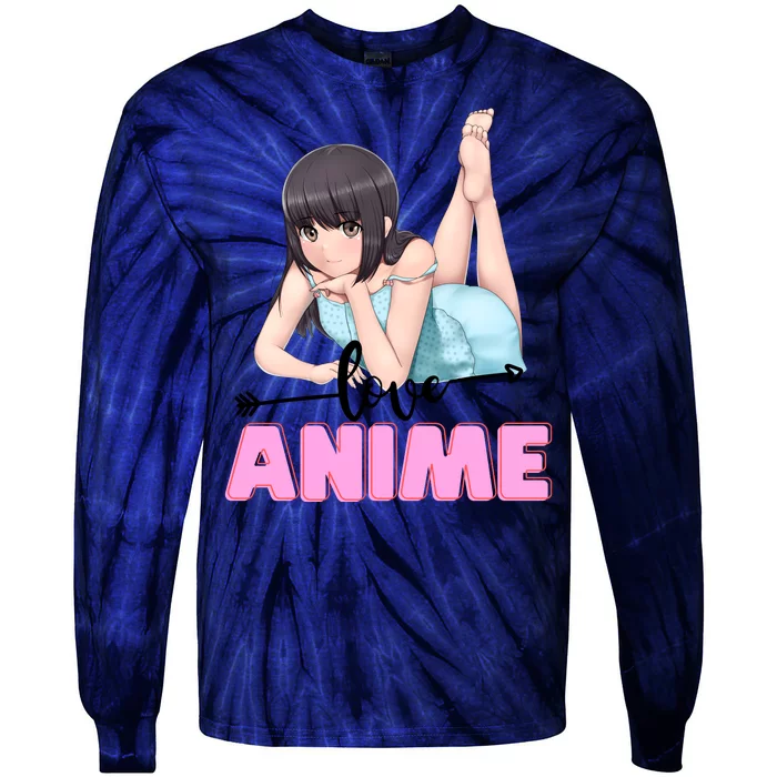 Love Anime Tie-Dye Long Sleeve Shirt