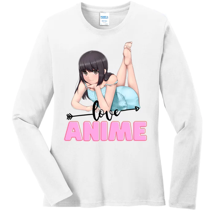 Love Anime Ladies Long Sleeve Shirt