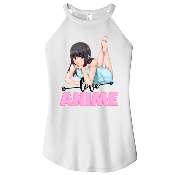 Love Anime Women’s Perfect Tri Rocker Tank