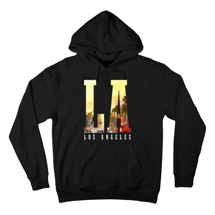 Los Angeles La Skyline Vintage California La Hoodie