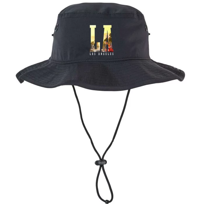 Los Angeles La Skyline Vintage California La Legacy Cool Fit Booney Bucket Hat