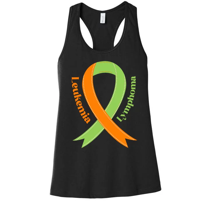 Leukemia And Lymphoma Awareness Women's Racerback Tank