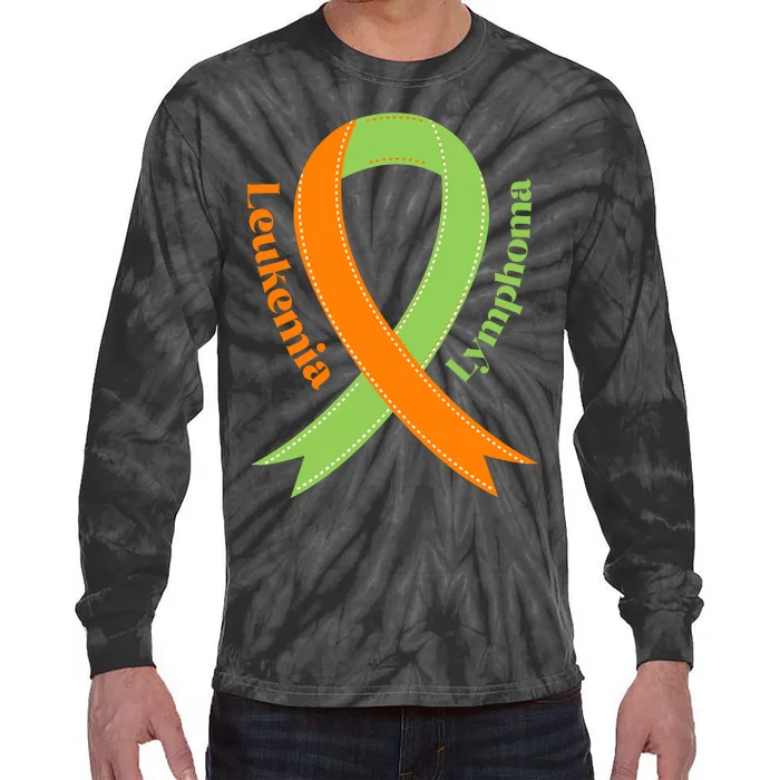 Leukemia And Lymphoma Awareness Tie-Dye Long Sleeve Shirt