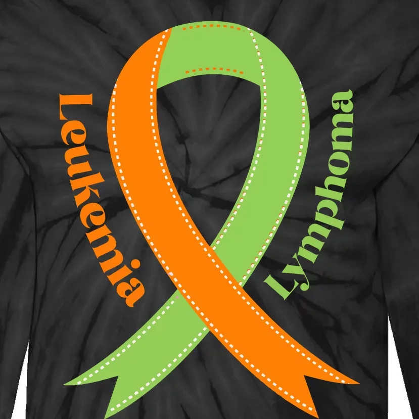 Leukemia And Lymphoma Awareness Tie-Dye Long Sleeve Shirt