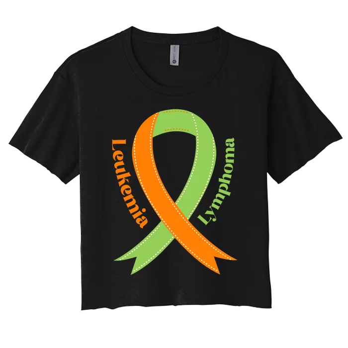 Leukemia And Lymphoma Awareness Women's Crop Top Tee