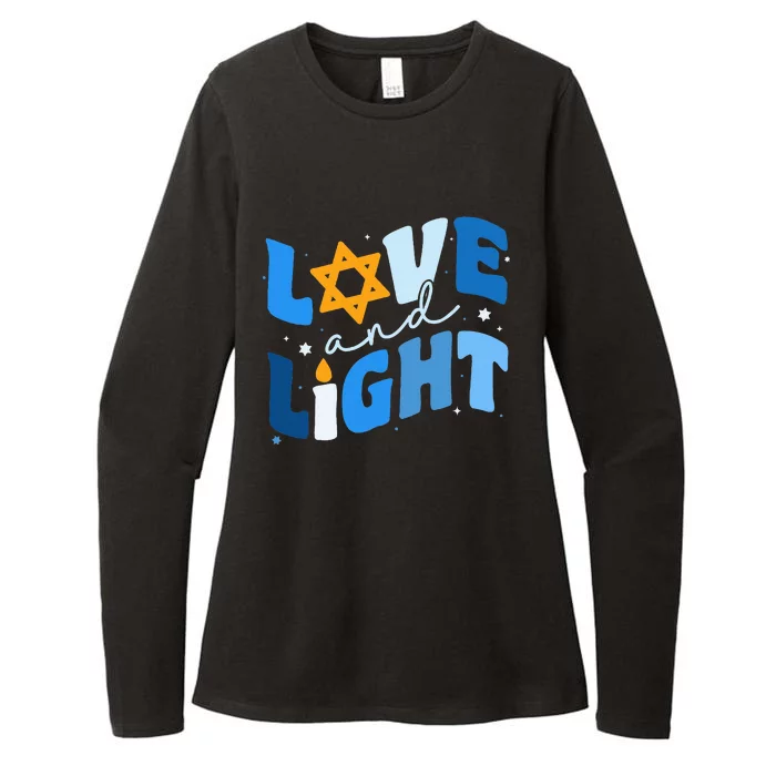 Love And Light Hanukkah For Jewish Womens CVC Long Sleeve Shirt