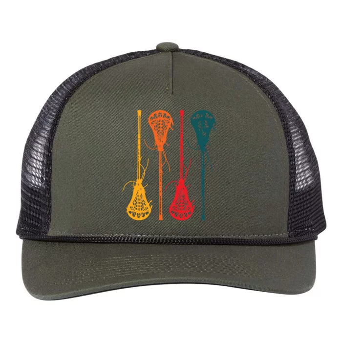 Lacrosse Apparel Lacrosse Retro Vintage Retro Rope Trucker Hat Cap