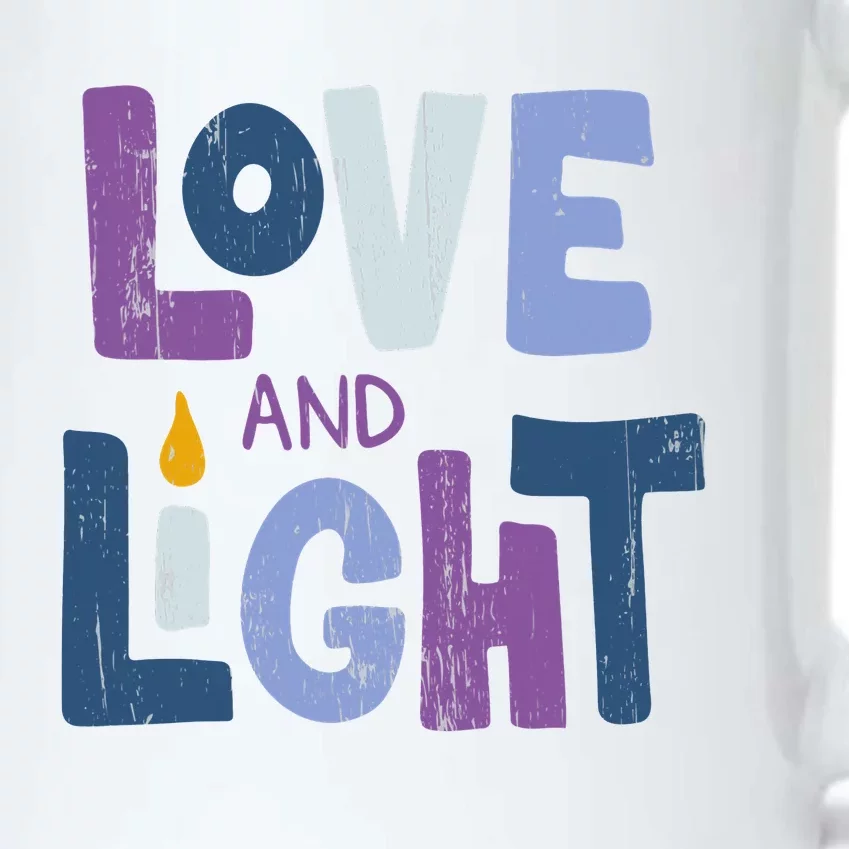 Love And Light Hanukkah Chanukah Jewish Trending Gift Black Color Changing Mug