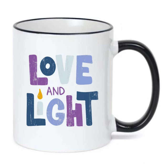 Love And Light Hanukkah Chanukah Jewish Trending Gift Black Color Changing Mug