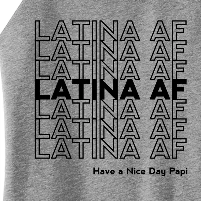 Latina Af Latin Pride Latinas Gift Gift Women’s Perfect Tri Rocker Tank