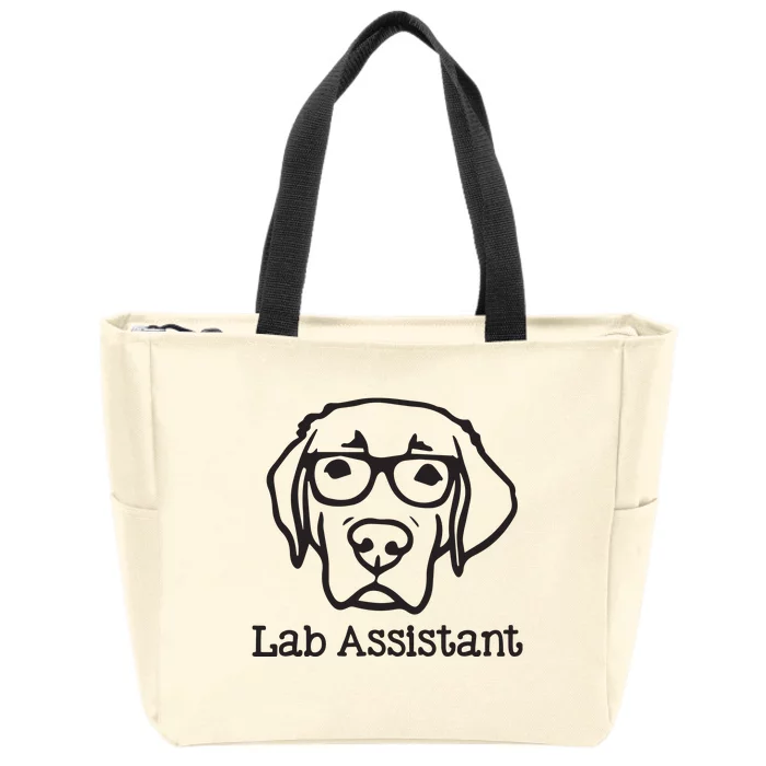 Lab Assistant Labrador Lover Gift Labrador Retriever Dog Zip Tote Bag