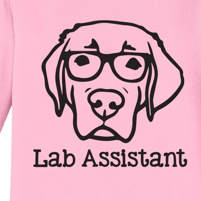 Lab Assistant Labrador Lover Gift Labrador Retriever Dog Baby Long Sleeve Bodysuit