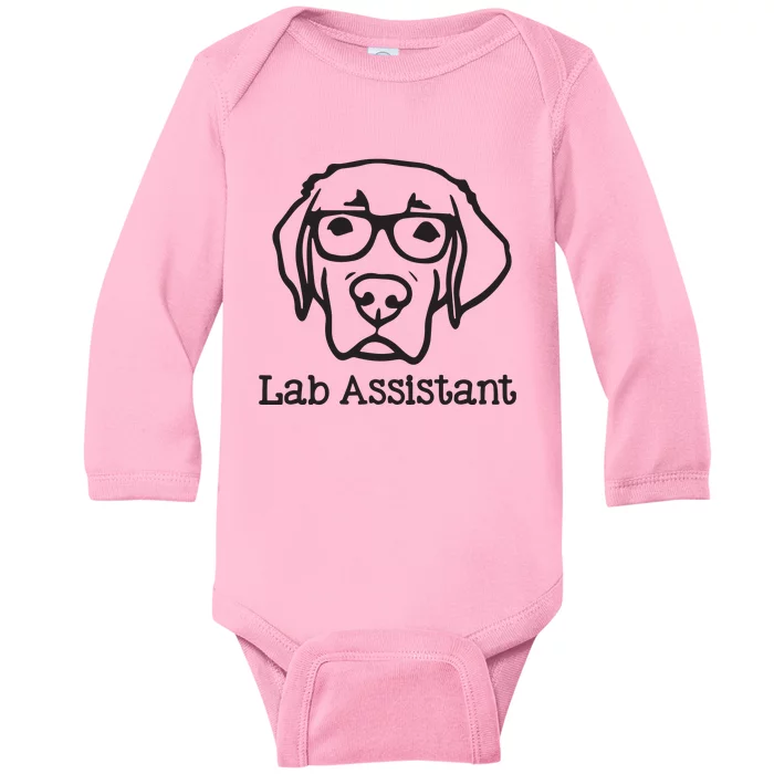 Lab Assistant Labrador Lover Gift Labrador Retriever Dog Baby Long Sleeve Bodysuit